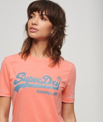T-Shirt mit verziertem Vintage-Logo