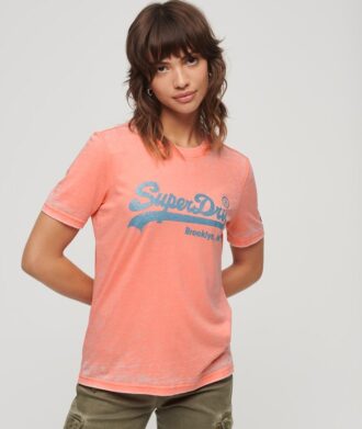 T-Shirt mit verziertem Vintage-Logo