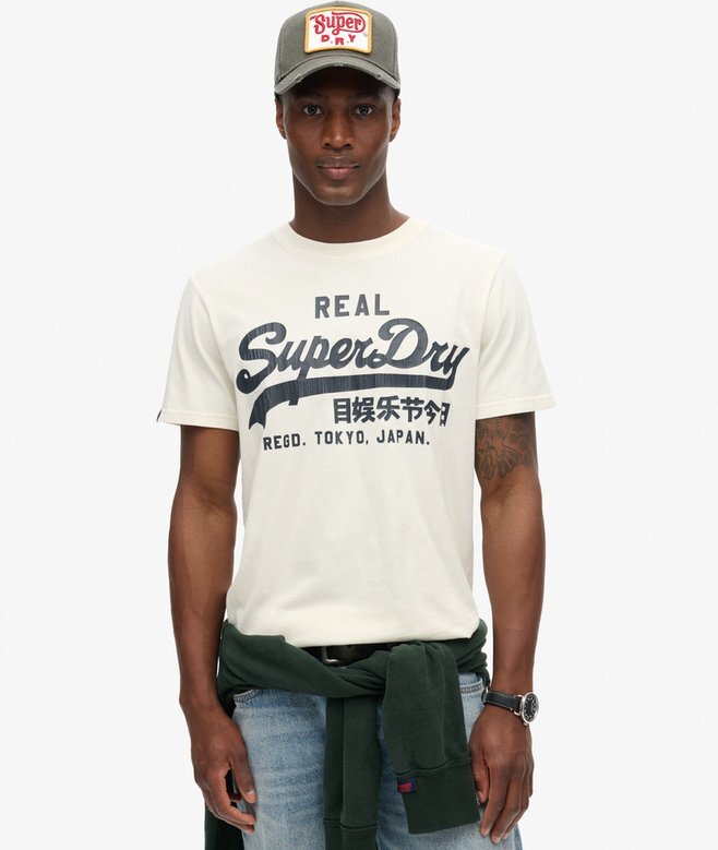 T-Shirt mit Vintage-Logo-Grafik T-Shirt mit Vintage-Logo-Grafik