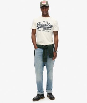 T-Shirt mit Vintage-Logo-Grafik