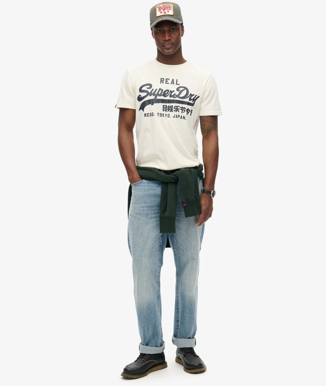 T-Shirt mit Vintage-Logo-Grafik T-Shirt mit Vintage-Logo-Grafik
