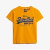 Tailliertes T-Shirt mit gesticktem Vintage-Logo Tailliertes T-Shirt mit gesticktem Vintage-Logo