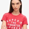 Tailliertes T-Shirt mit Puff-Print Tailliertes T-Shirt mit Puff-Print