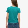 Tailliertes T-Shirt mit Puff-Print