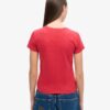 Tailliertes T-Shirt mit Puff-Print Tailliertes T-Shirt mit Puff-Print