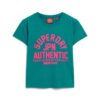 Tailliertes T-Shirt mit Puff-Print