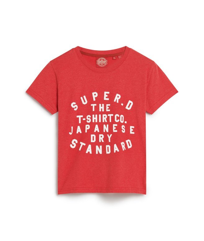 Tailliertes T-Shirt mit Puff-Print Tailliertes T-Shirt mit Puff-Print