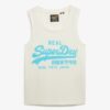 Tanktop mit Vintage-Logo und U-Ausschnitt