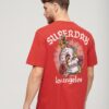 Tattoo-Grafik-T-Shirt in lockerer Passform