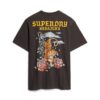 Tattoo-Grafik-T-Shirt in lockerer Passform