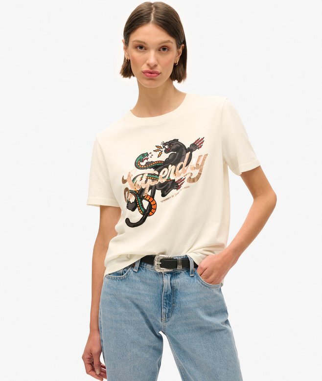 Tattoo Script Relaxed T-Shirt Tattoo Script Relaxed T-Shirt