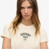 Tattoo-Strass-T-Shirt mit tailliertem Schnitt