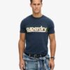Terrain T-Shirt mit gestreiftem Logo