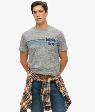 Terrain T-Shirt mit gestreiftem Logo