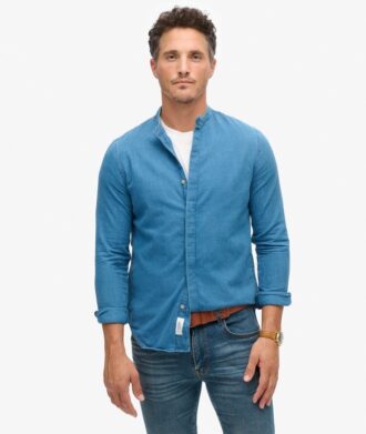 The Merchant Store – Henley-Hemd in Indigo The Merchant Store – Henley-Hemd in Indigo