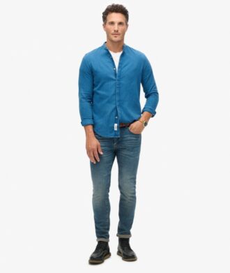 The Merchant Store – Henley-Hemd in Indigo
