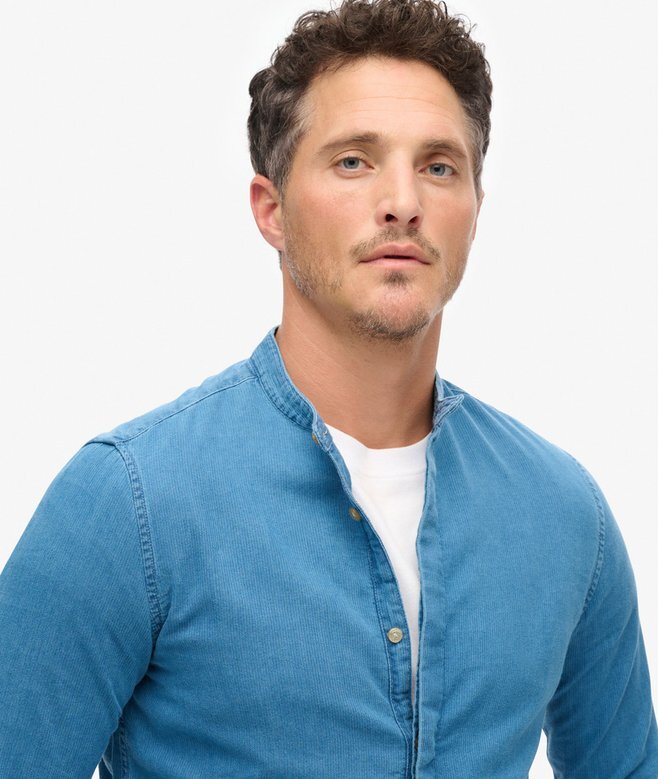 The Merchant Store – Henley-Hemd in Indigo The Merchant Store – Henley-Hemd in Indigo