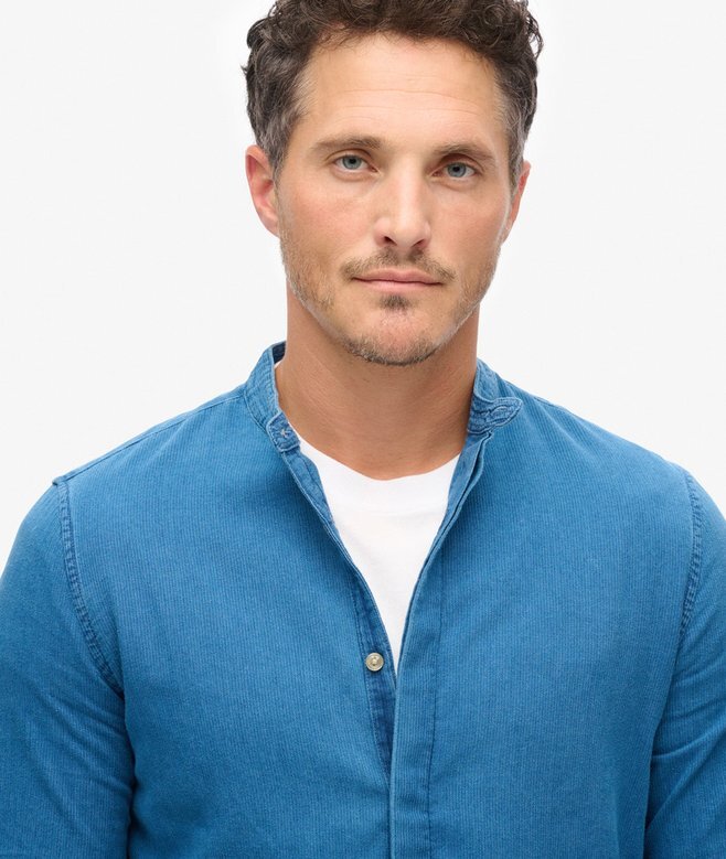The Merchant Store – Henley-Hemd in Indigo The Merchant Store – Henley-Hemd in Indigo