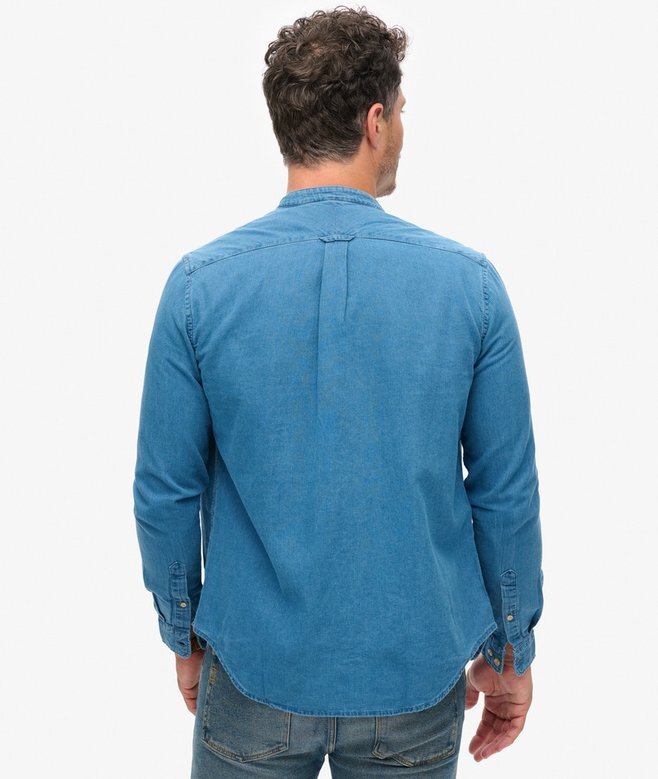 The Merchant Store – Henley-Hemd in Indigo The Merchant Store – Henley-Hemd in Indigo