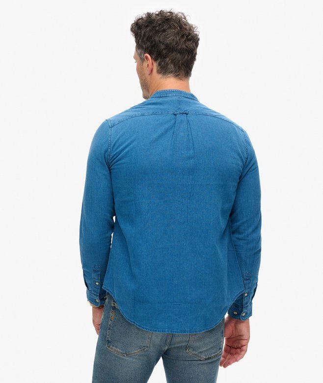 The Merchant Store – Henley-Hemd in Indigo The Merchant Store – Henley-Hemd in Indigo