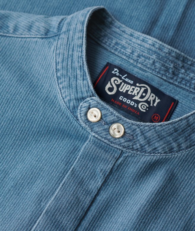 The Merchant Store – Henley-Hemd in Indigo The Merchant Store – Henley-Hemd in Indigo