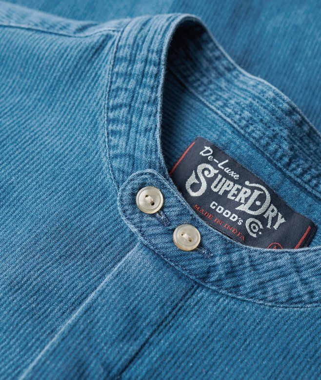 The Merchant Store – Henley-Hemd in Indigo The Merchant Store – Henley-Hemd in Indigo