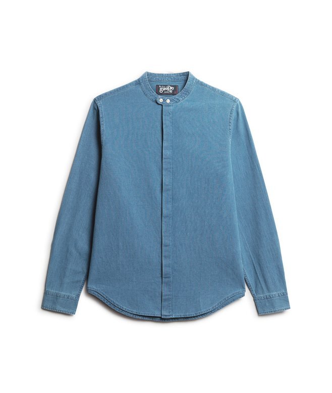 The Merchant Store – Henley-Hemd in Indigo The Merchant Store – Henley-Hemd in Indigo