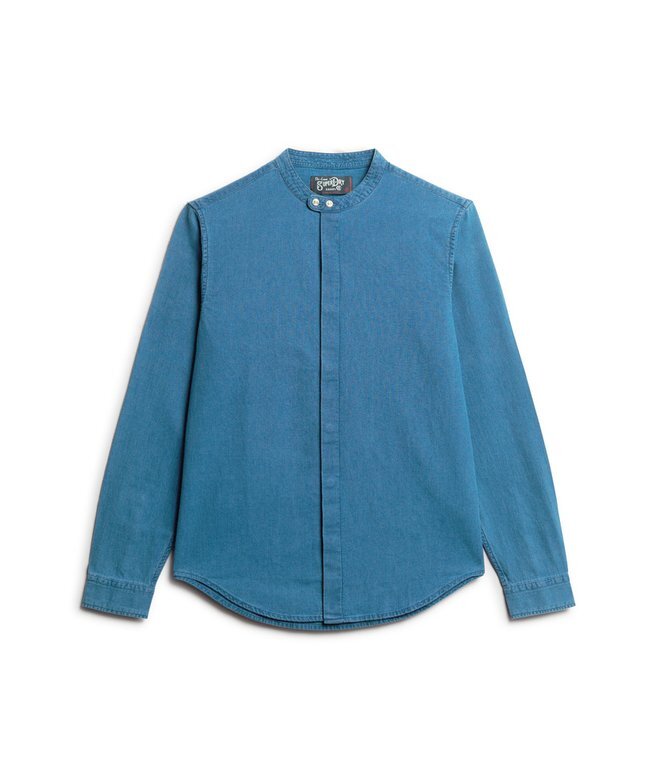 The Merchant Store – Henley-Hemd in Indigo The Merchant Store – Henley-Hemd in Indigo