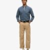 The Merchant Store – Indigo-Henley-Hemd The Merchant Store – Indigo-Henley-Hemd
