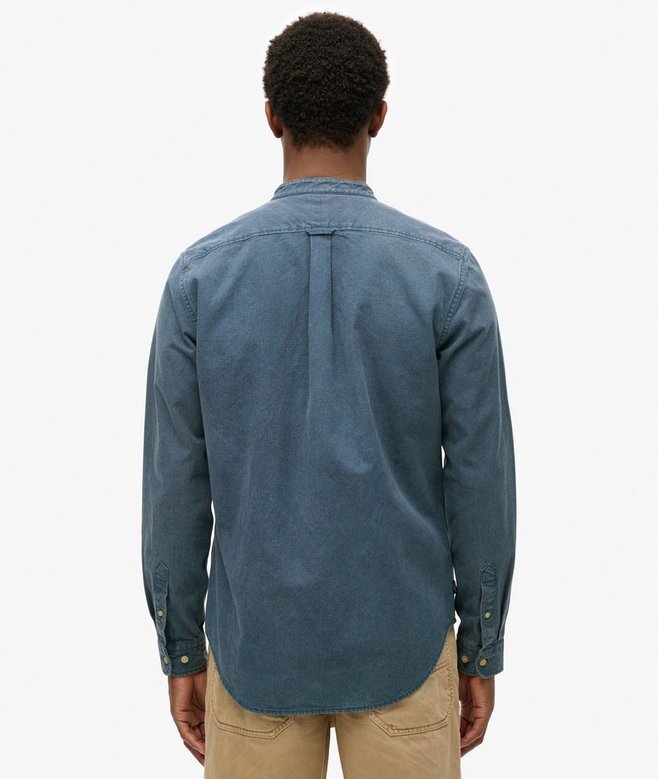 The Merchant Store – Indigo-Henley-Hemd The Merchant Store – Indigo-Henley-Hemd