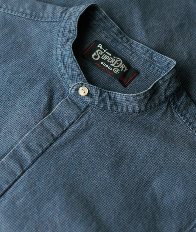 The Merchant Store – Indigo-Henley-Hemd The Merchant Store – Indigo-Henley-Hemd