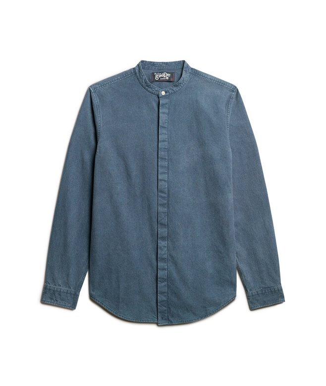The Merchant Store – Indigo-Henley-Hemd The Merchant Store – Indigo-Henley-Hemd