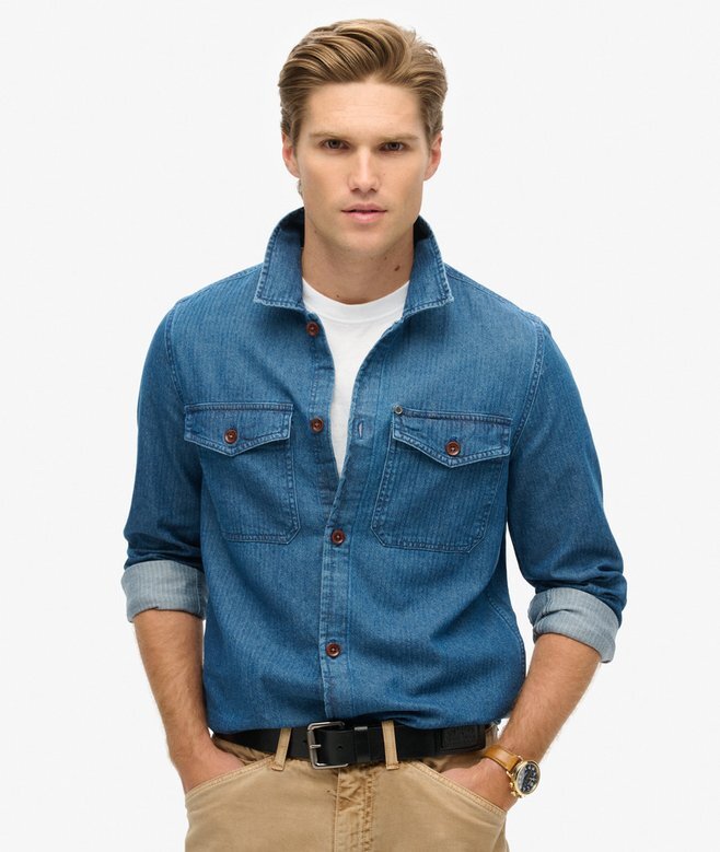 The Merchant Store – Indigo-Overshirt The Merchant Store – Indigo-Overshirt