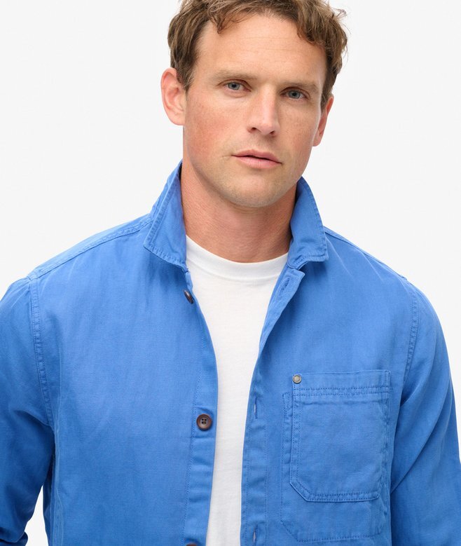 The Merchant Store – Overshirt aus Leinenmischung The Merchant Store – Overshirt aus Leinenmischung
