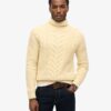 The Merchant Store – Rollkragenpullover mit Zopfmuster The Merchant Store – Rollkragenpullover mit Zopfmuster