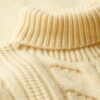 The Merchant Store – Rollkragenpullover mit Zopfmuster The Merchant Store – Rollkragenpullover mit Zopfmuster