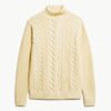 The Merchant Store – Rollkragenpullover mit Zopfmuster The Merchant Store – Rollkragenpullover mit Zopfmuster