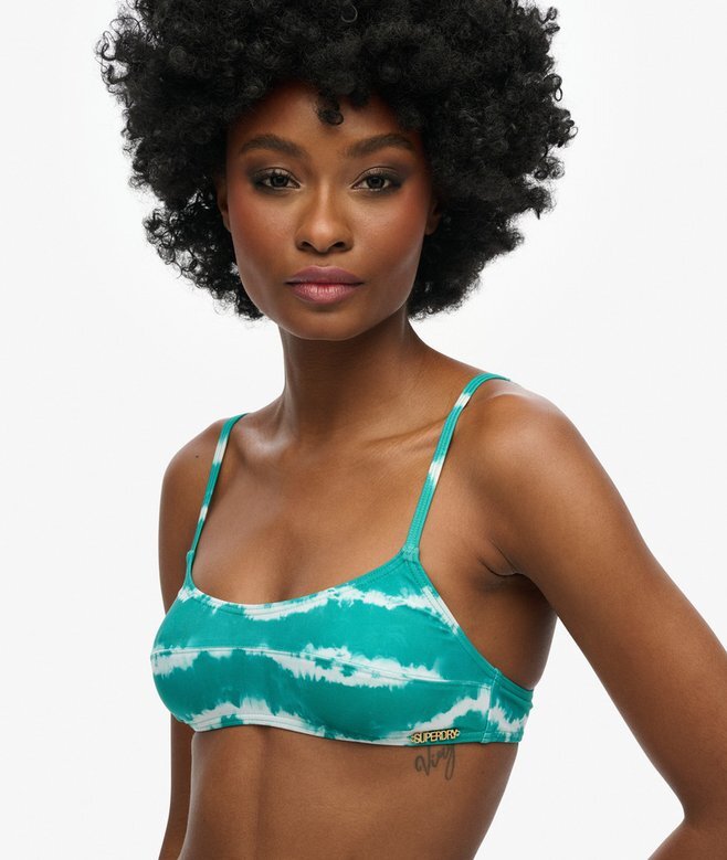 Tie-Dye-Bikini-Oberteil aus recyceltem Material Tie-Dye-Bikini-Oberteil aus recyceltem Material