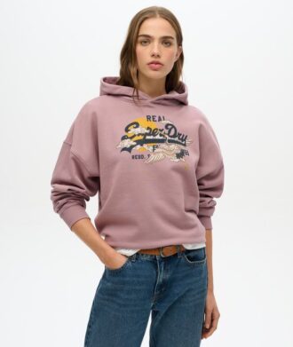 Tokyo Vintage Logo Relaxed Kapuzenpullover