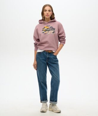 Tokyo Vintage Logo Relaxed Kapuzenpullover