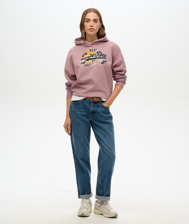 Tokyo Vintage Logo Relaxed Kapuzenpullover Tokyo Vintage Logo Relaxed Kapuzenpullover