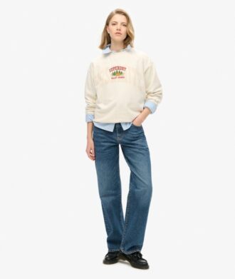 Travel Souvenir Loose Crew Sweatshirt