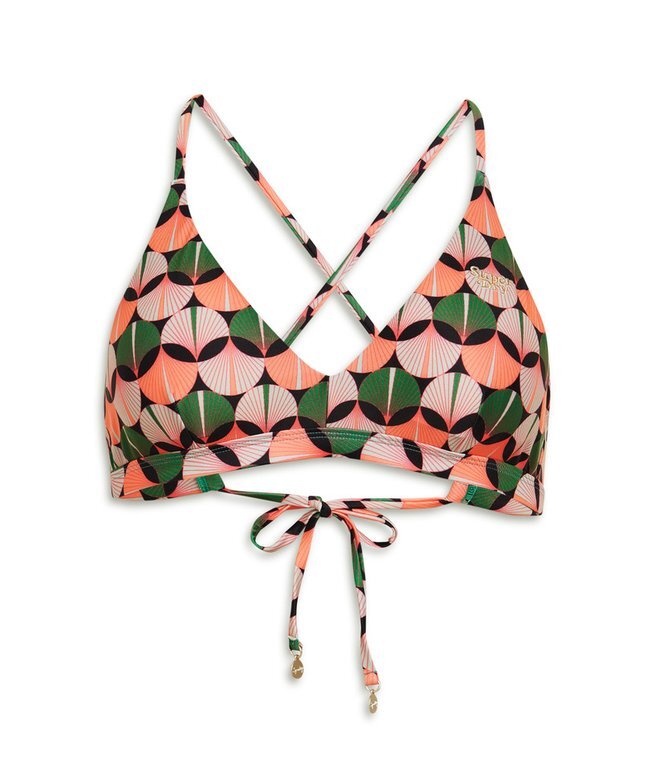 Triangel-Bikini-Oberteil mit gekreuztem Rücken Triangel-Bikini-Oberteil mit gekreuztem Rücken