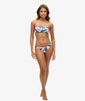 Tropisches Bandeau-Bikini-Oberteil