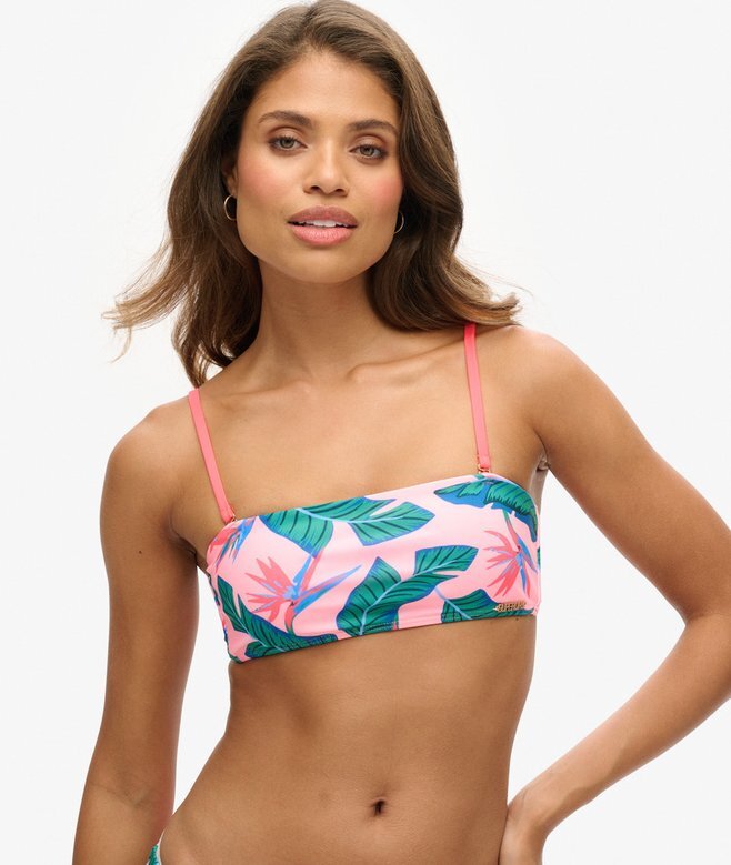 Tropisches Bandeau-Bikini-Oberteil Tropisches Bandeau-Bikini-Oberteil
