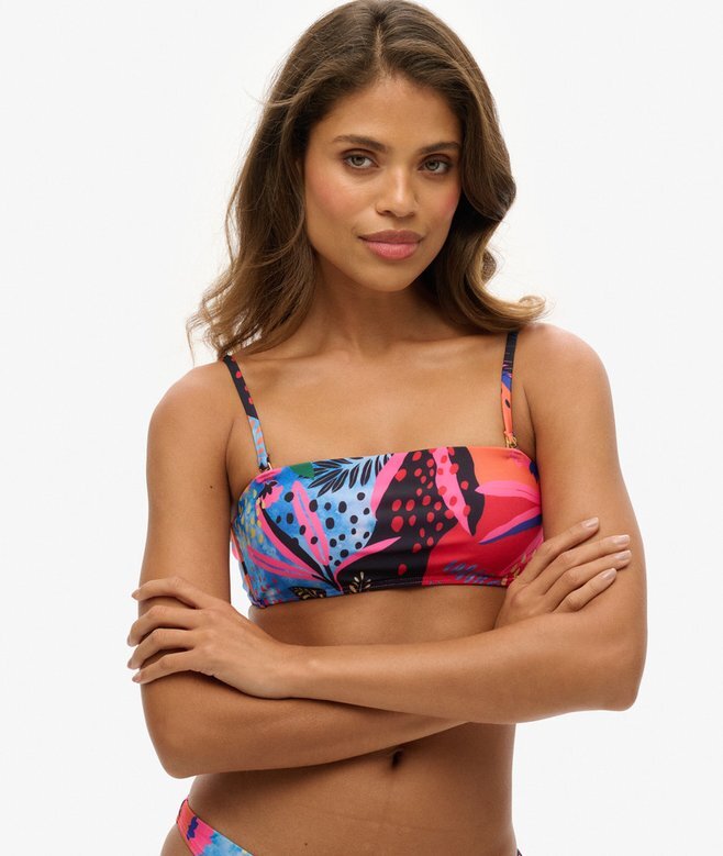 Tropisches Bandeau-Bikini-Oberteil Tropisches Bandeau-Bikini-Oberteil