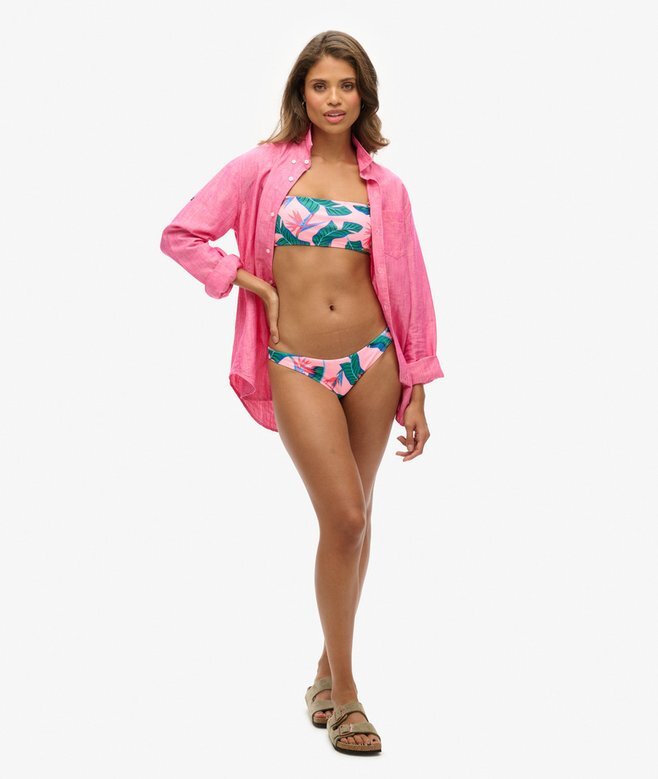 Tropisches Bandeau-Bikini-Oberteil Tropisches Bandeau-Bikini-Oberteil