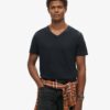 V-Ausschnitt-Slub-Short-T-Shirt mit kurzen Ärmeln V-Ausschnitt-Slub-Short-T-Shirt mit kurzen Ärmeln