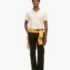 V-Ausschnitt-Slub-Short-T-Shirt mit kurzen Ärmeln V-Ausschnitt-Slub-Short-T-Shirt mit kurzen Ärmeln