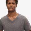 V-Ausschnitt-Slub-Short-T-Shirt mit kurzen Ärmeln V-Ausschnitt-Slub-Short-T-Shirt mit kurzen Ärmeln